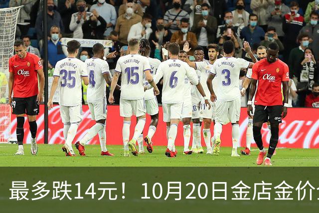 最多跌14元！10月20日金店金价全线下跌！
